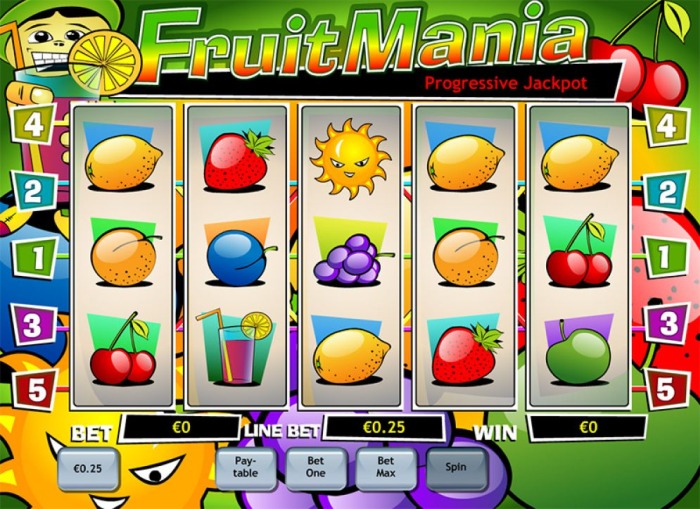 Игровой аппарат «Fruitmania» в казино Вулкан